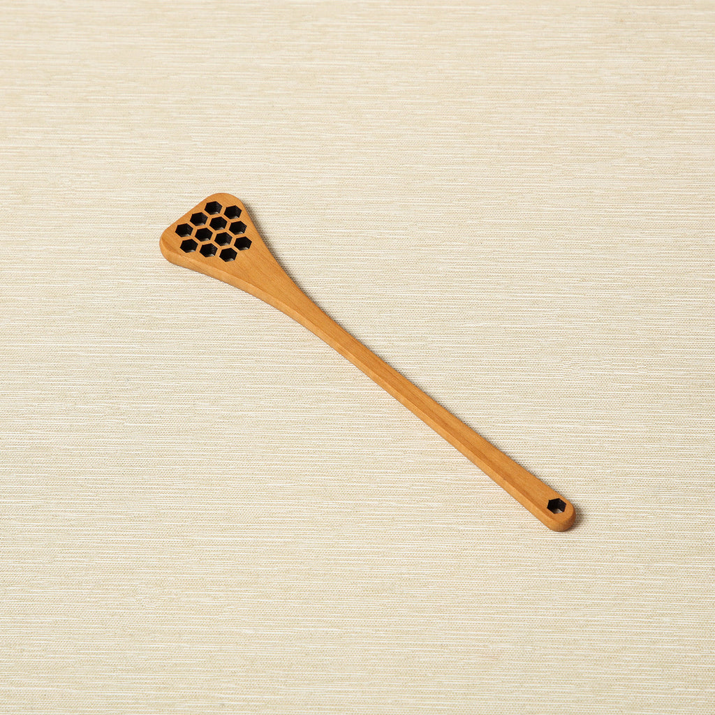 Pearwood honey spoon