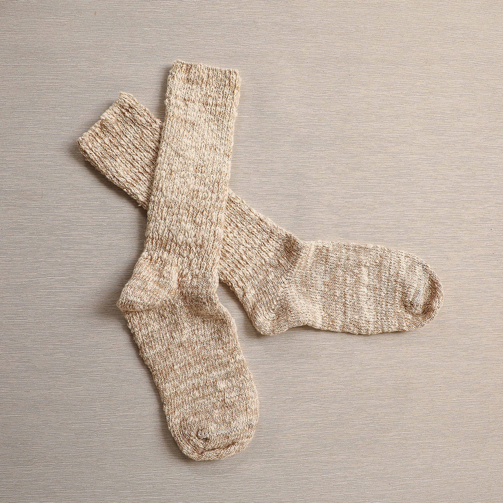 Brown Garabou Organic Cotton Slipper Socks