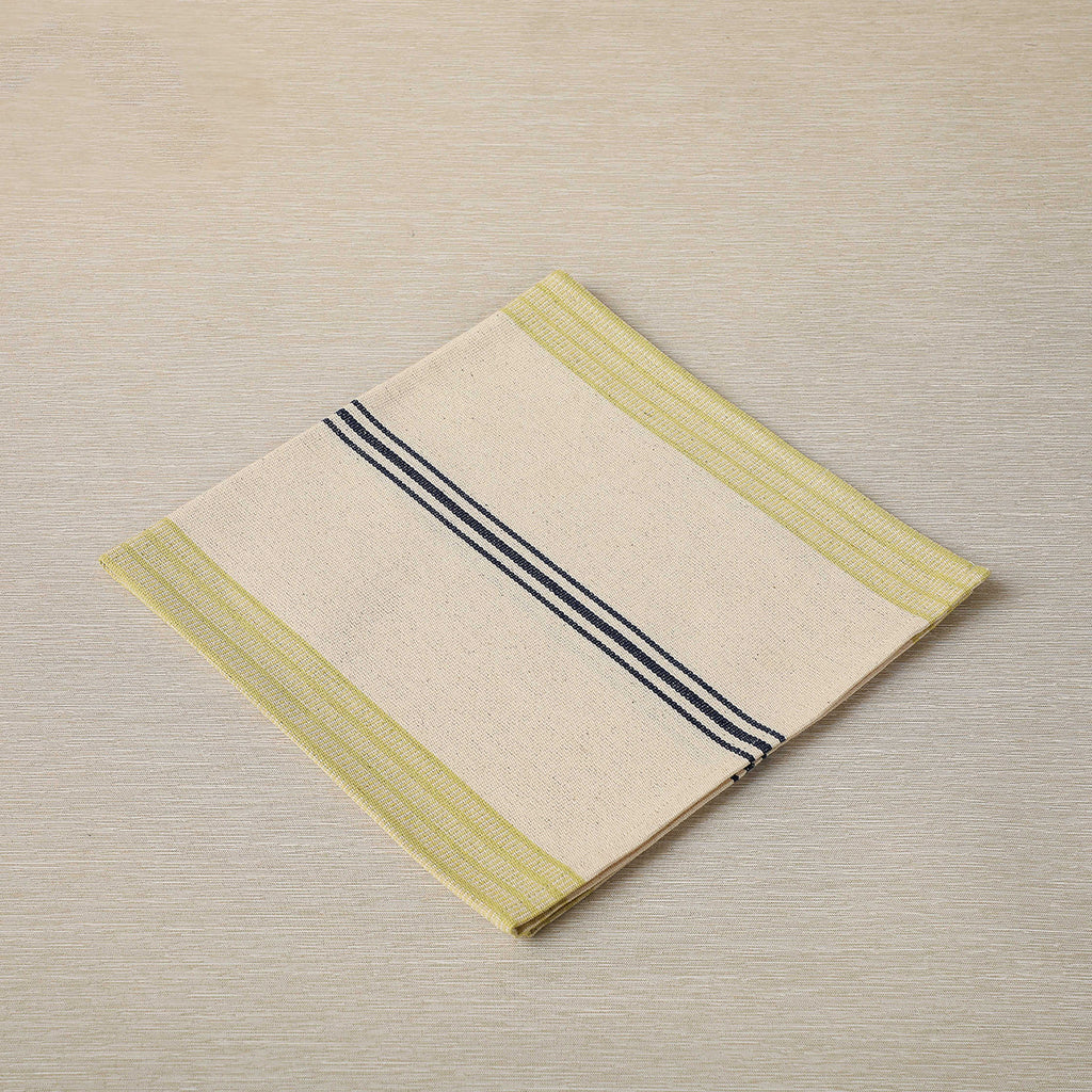 Antique yellow stripe napkin