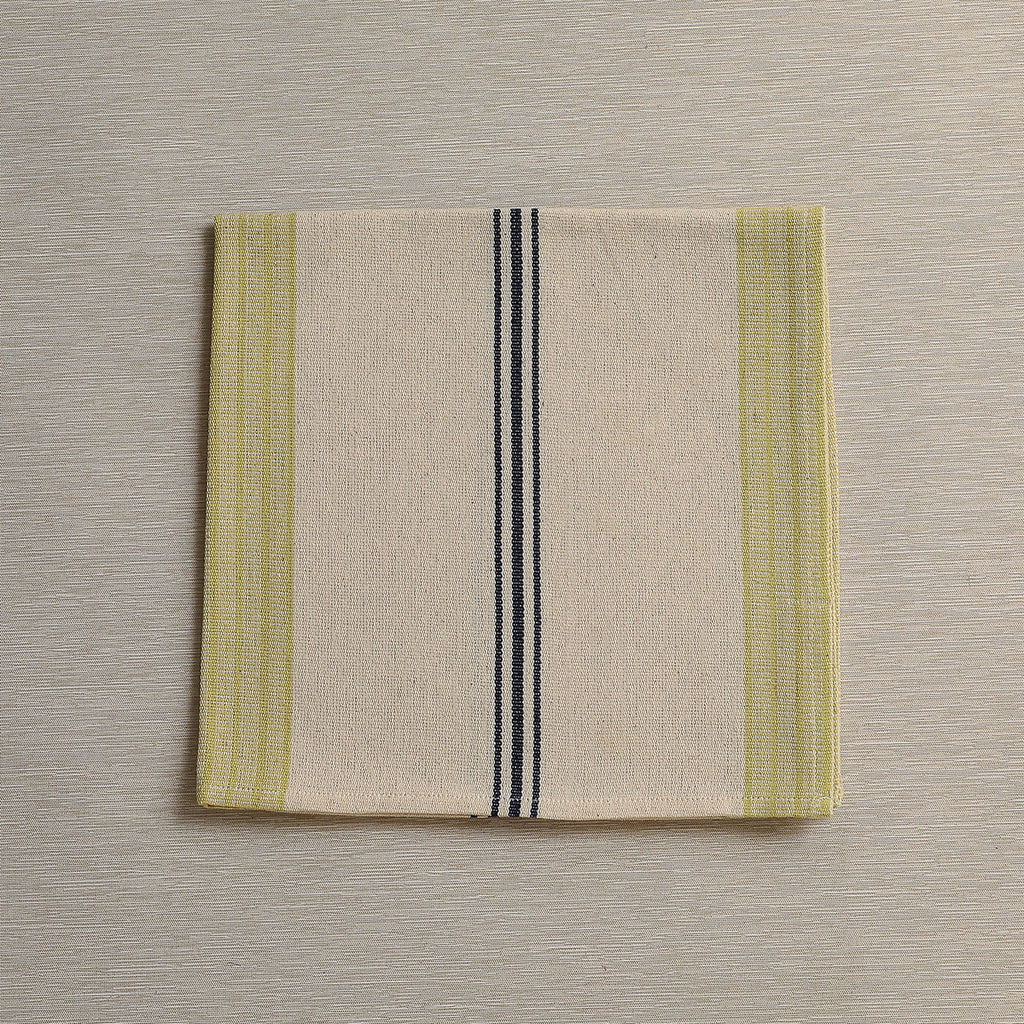 Antique yellow stripe napkin
