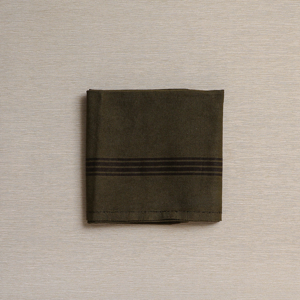 Linen stripe tea towel