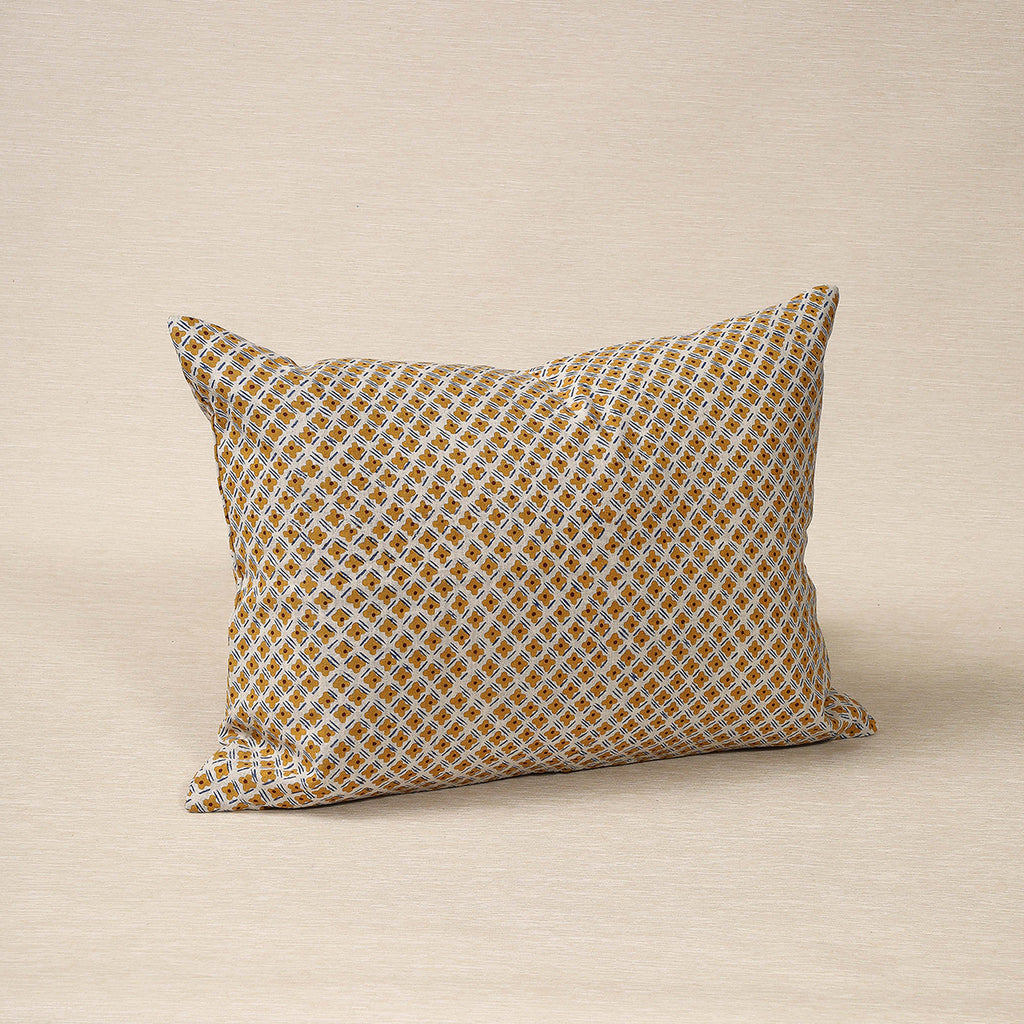 Jodha pattern block print pillow