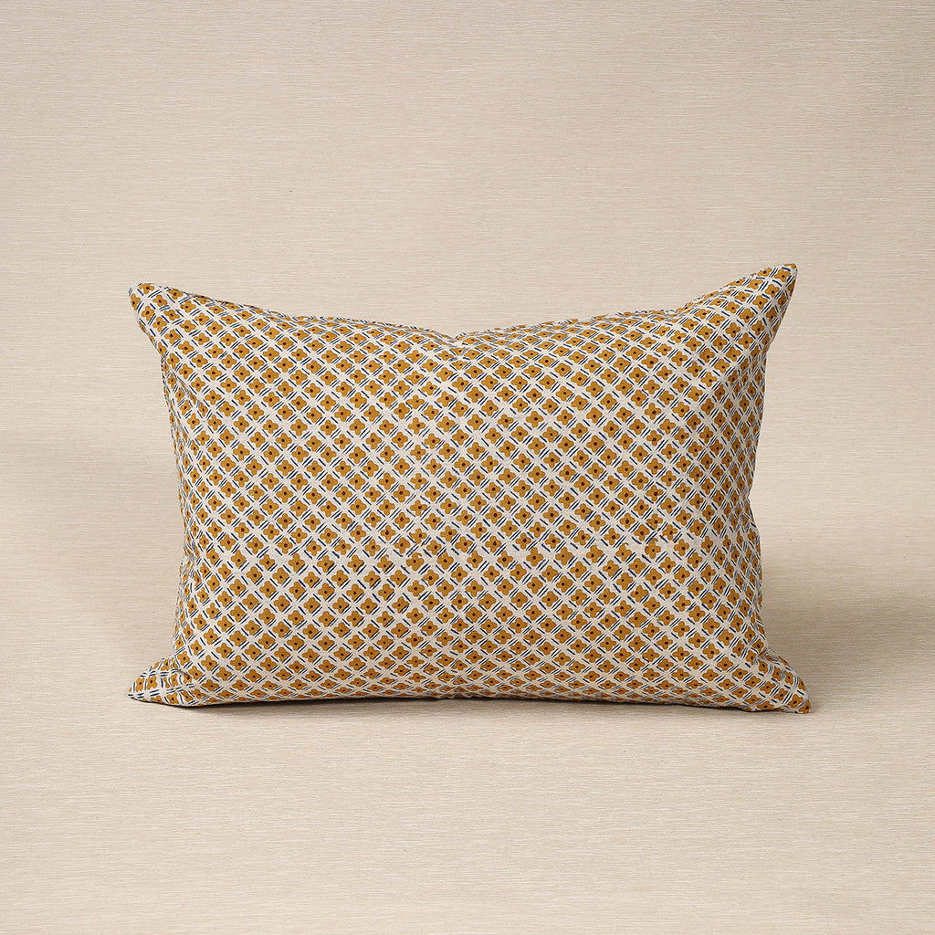 Jodha pattern block print pillow