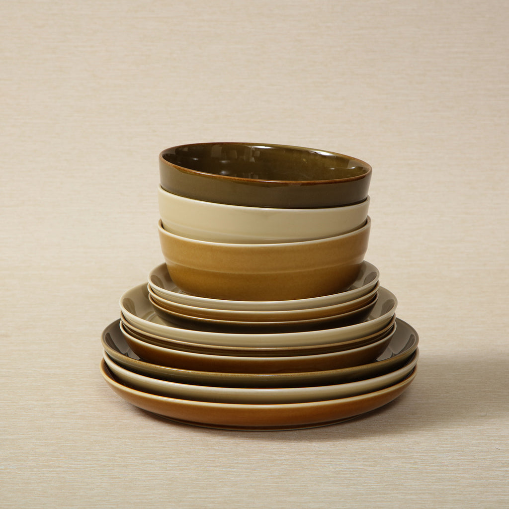 5" Glazed recycled stoneware bowl