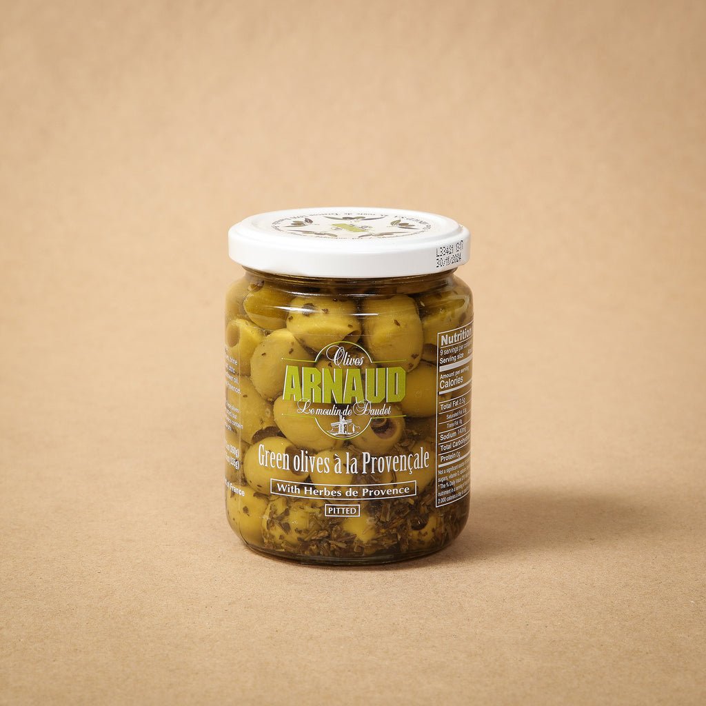 Arnaud Green Olives a la Provencale  Pitted 260g
