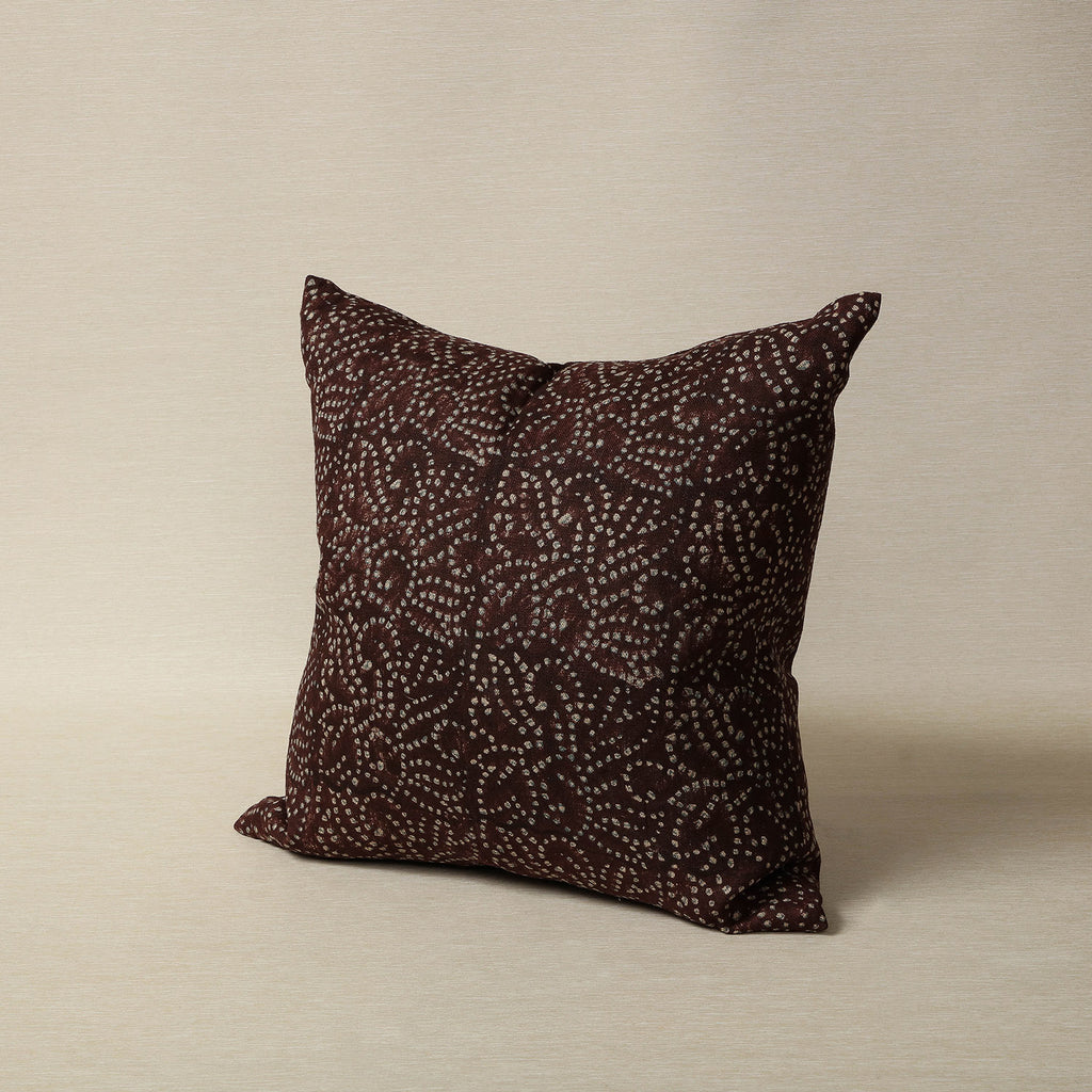 Dot pattern block printed pillow