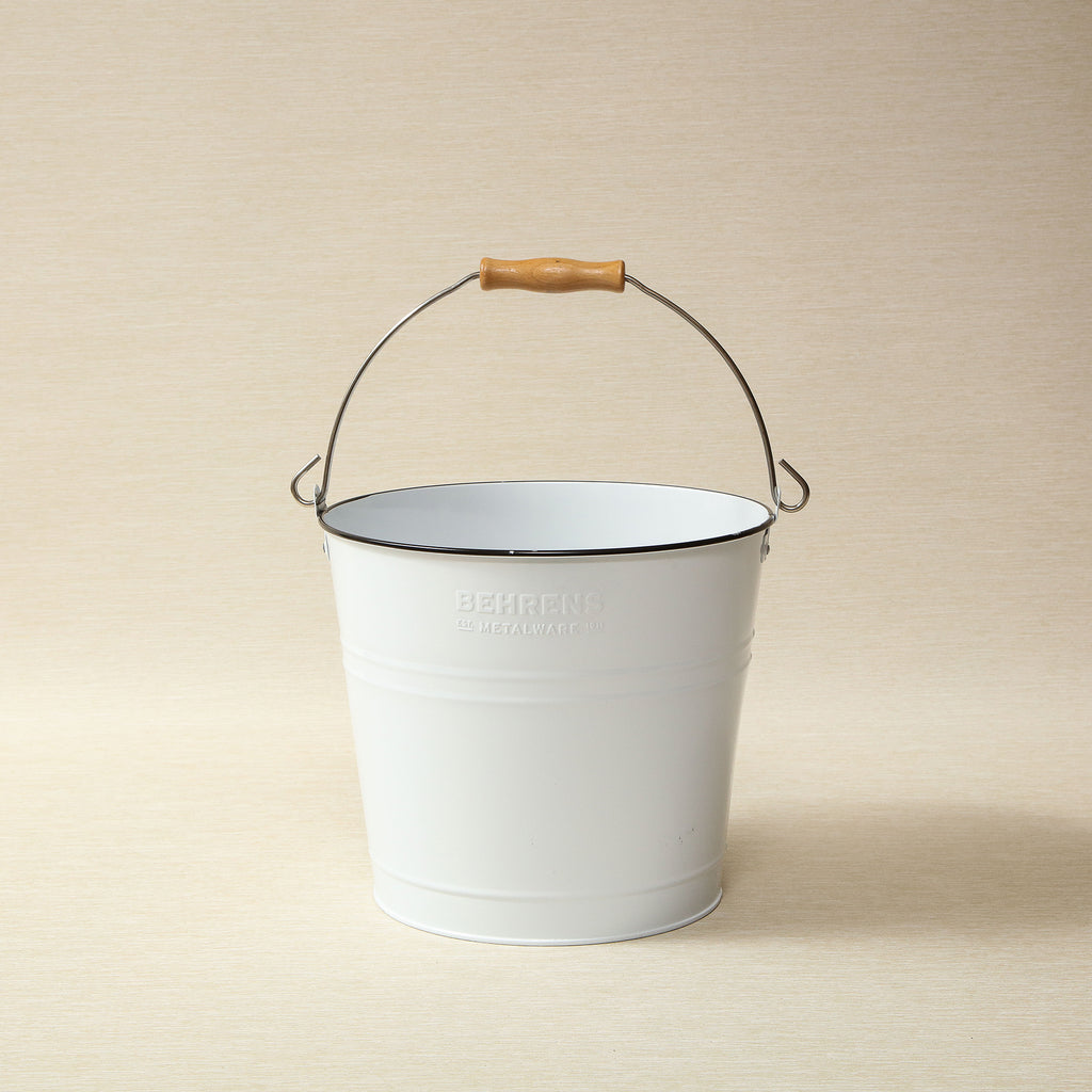 Behrens 2.75gal Cleaning Pail with Wood Handle White