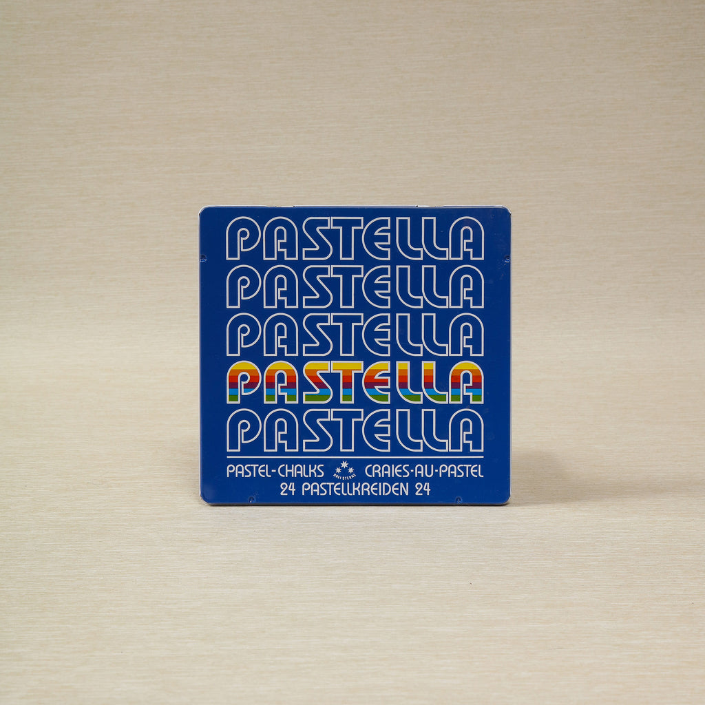 Set of 24 pastels in a tin, Pastella made in Germany
