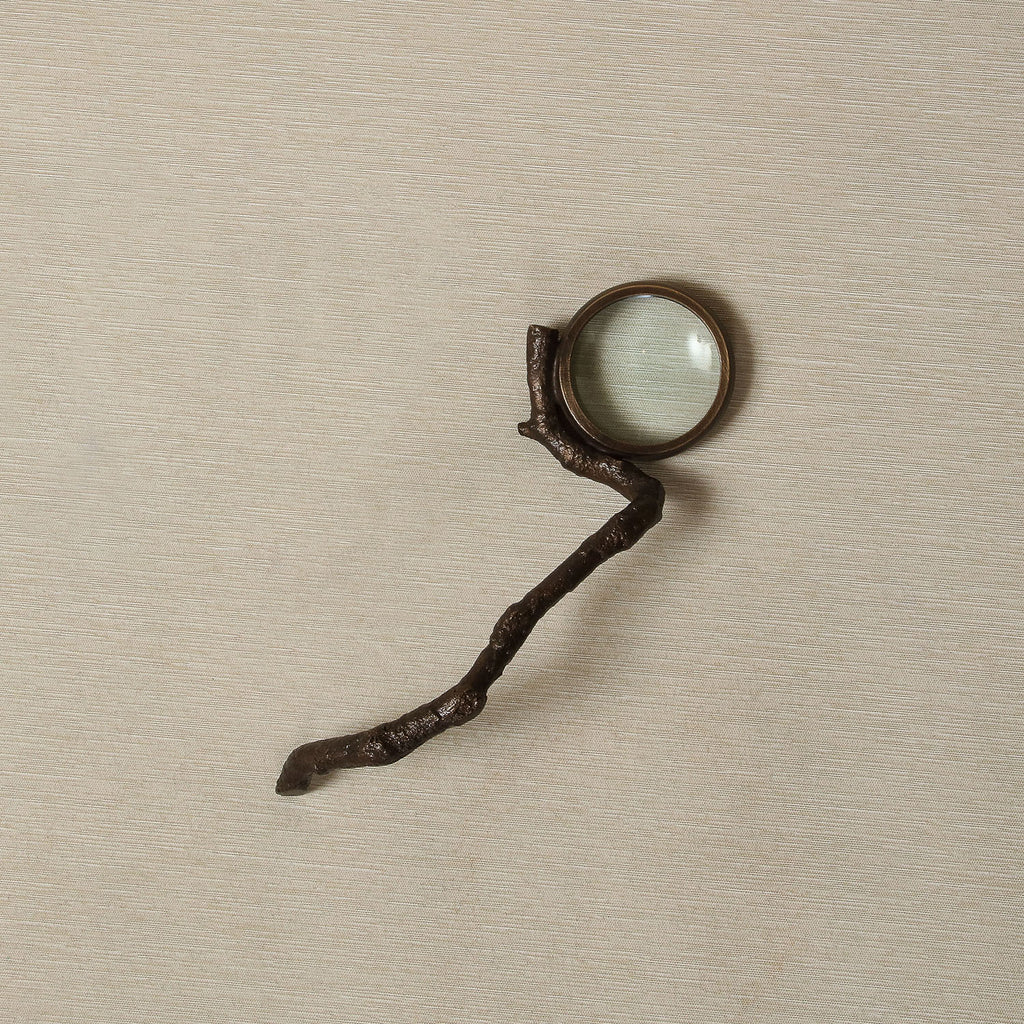 Twig handle magnifying glass