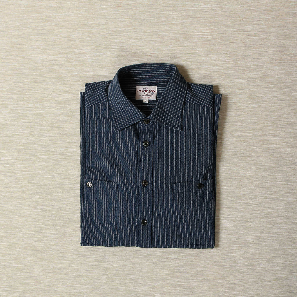 Mikawa Indigo Cotton Shirt