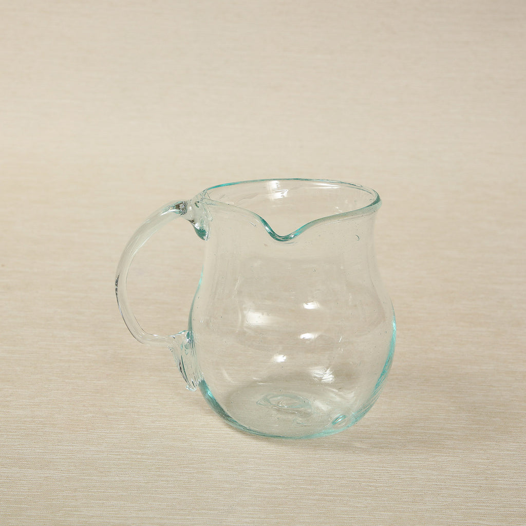 Small Vintage Glass Pitcher 