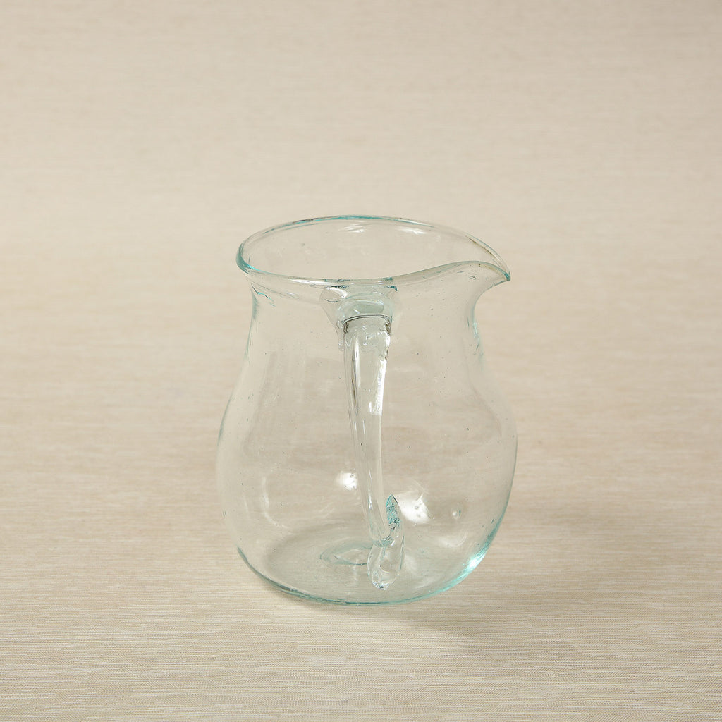 Small Glass Pitcher - Grid