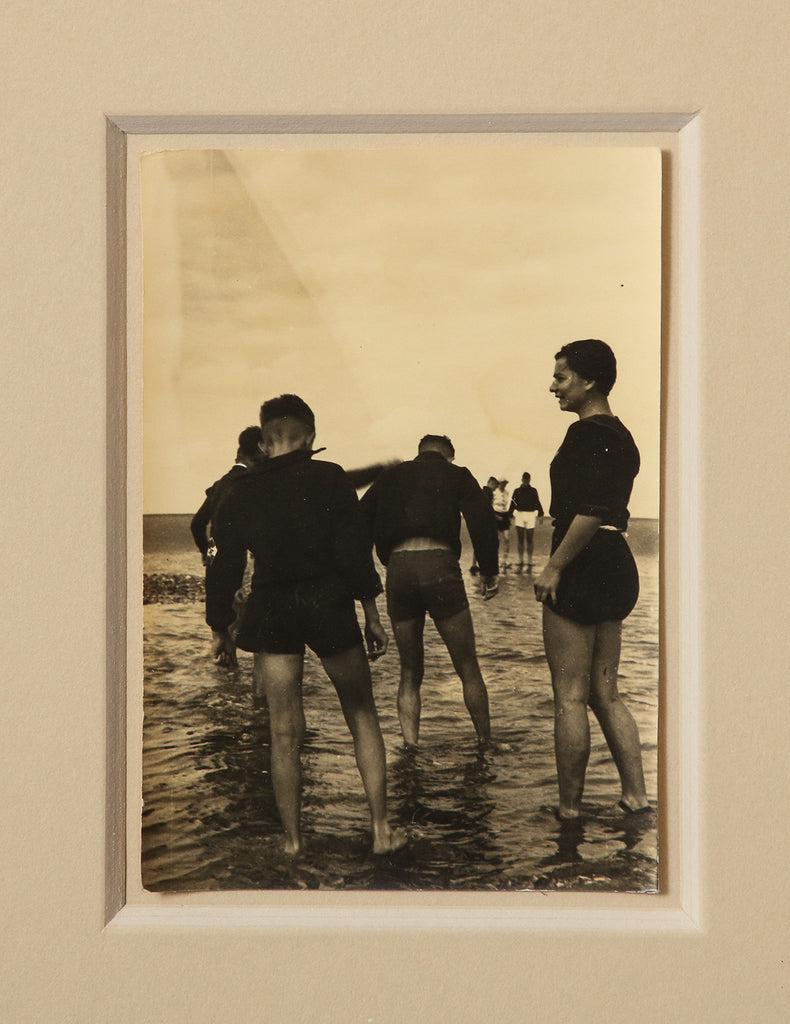 Framed group of swimmers photo circa 1920