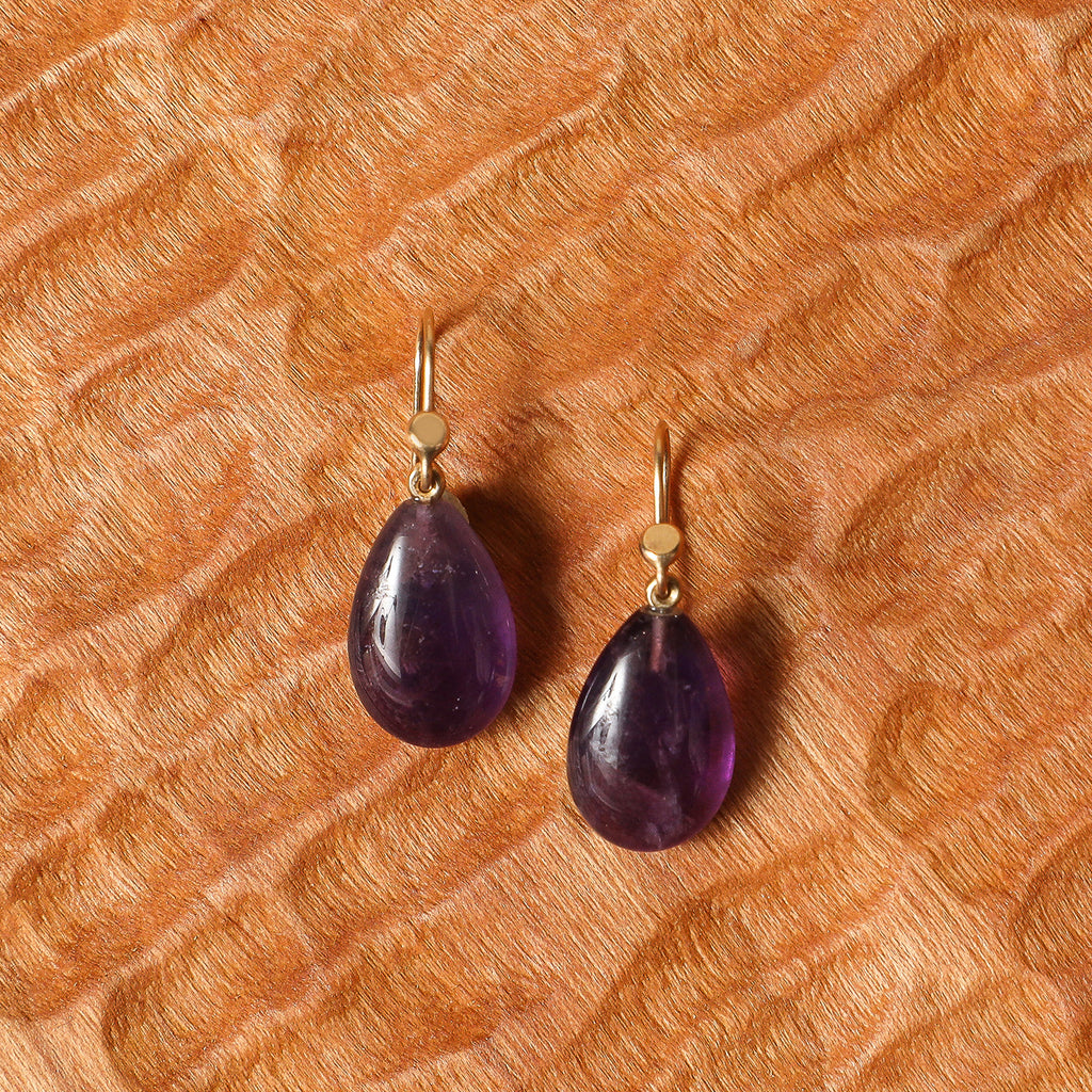 Amethyst Teardrop Earring