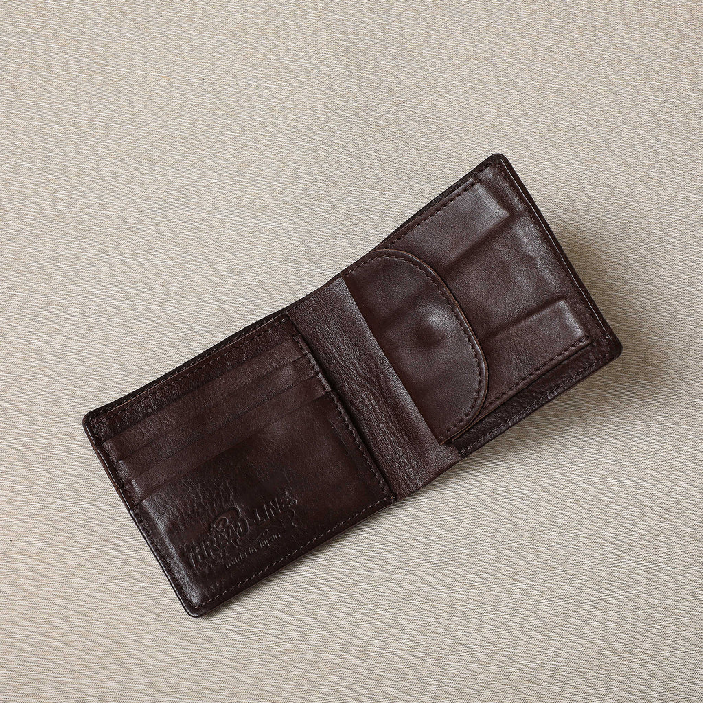 Japanese washed leather wallet