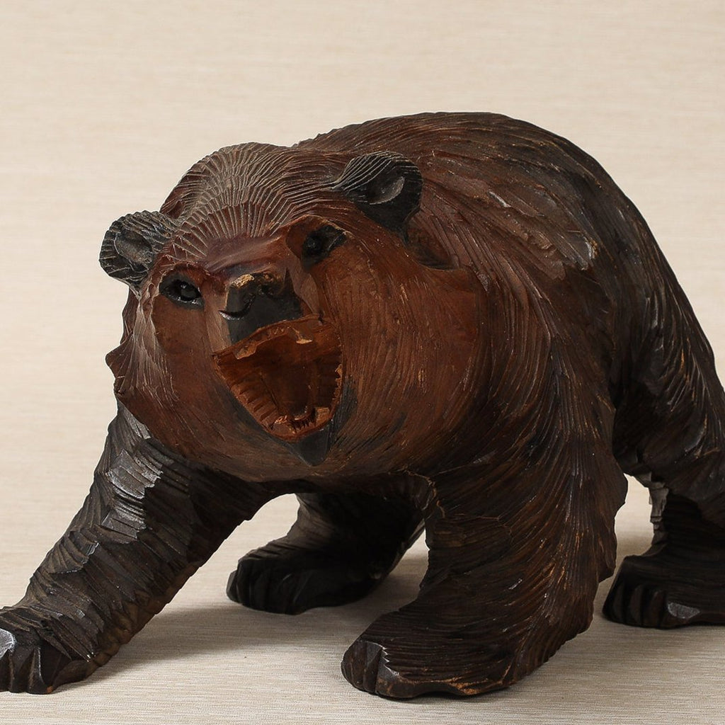 Vintage Black Forest carved bear circa 1950