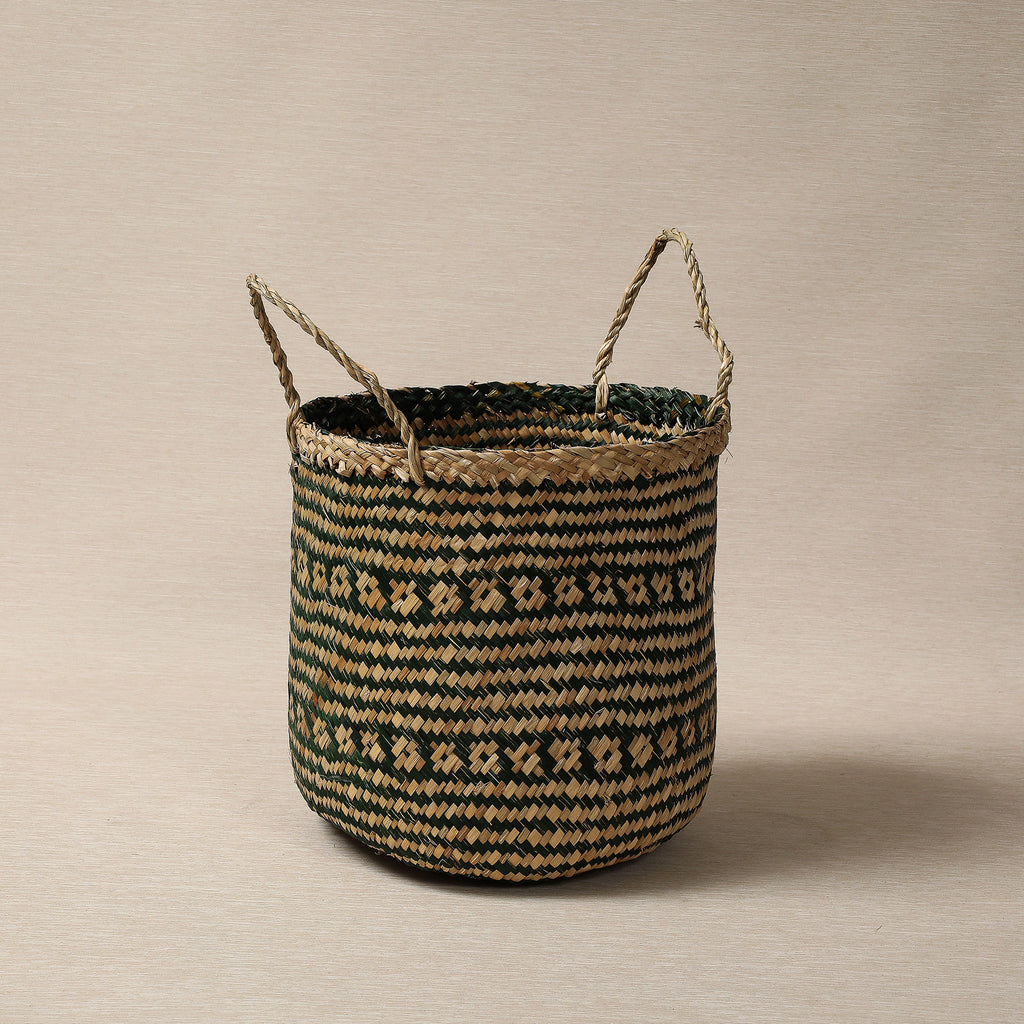 Green Vietnamese Flower Basket