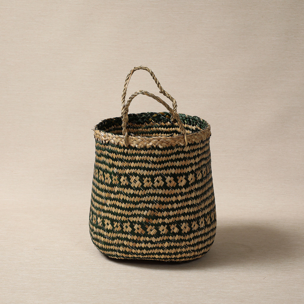 Green Vietnamese Flower Basket