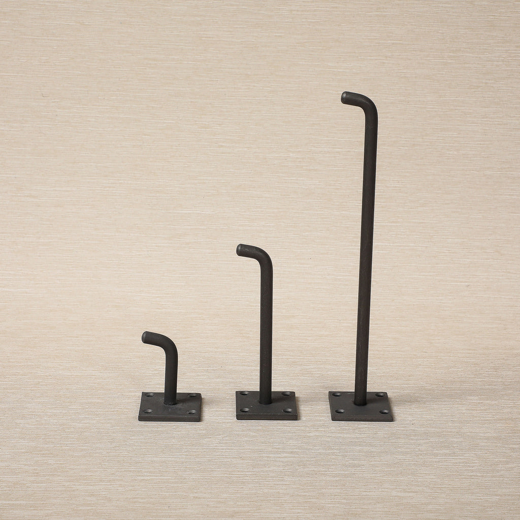 Black steel wall hooks from Japan