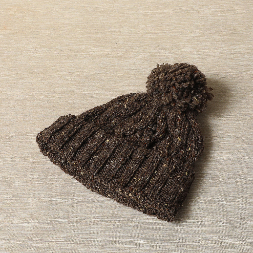 Chunky Cable Hat with Pom Pom