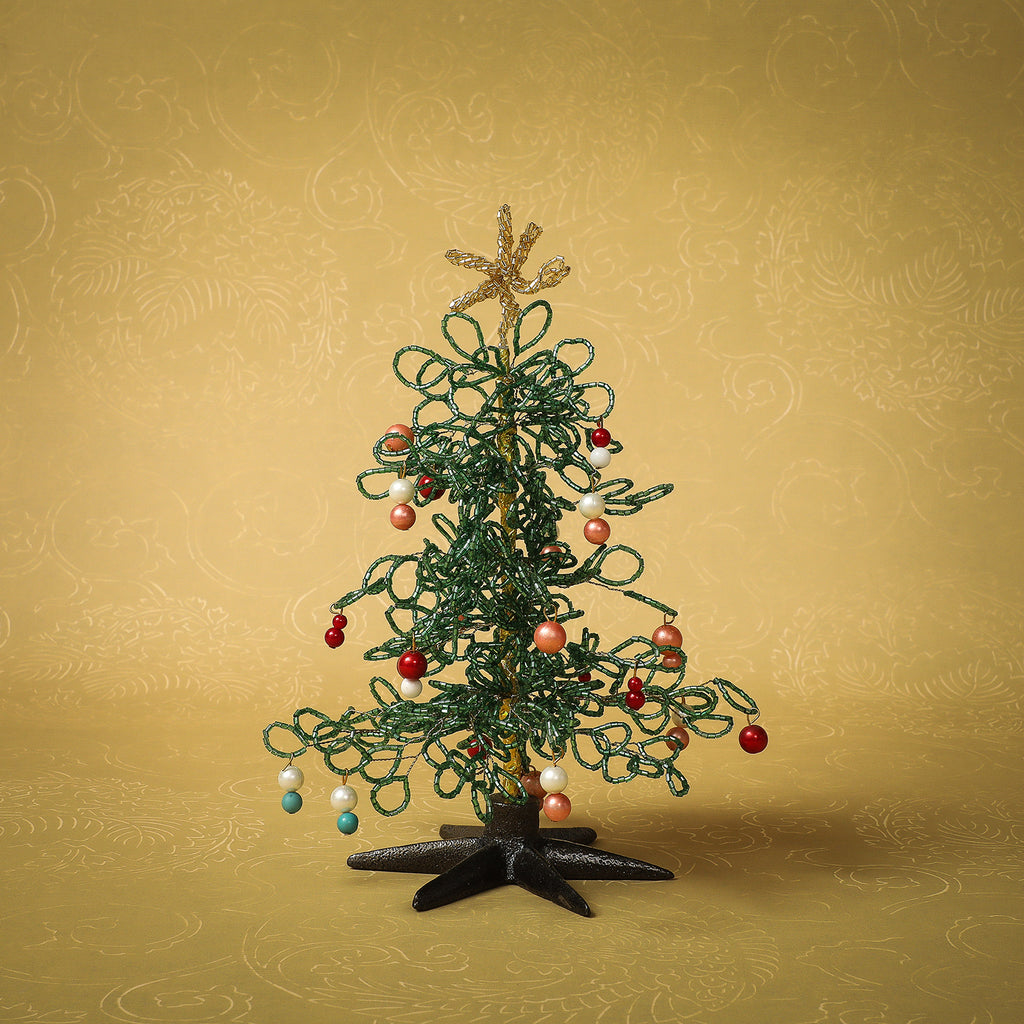 Beaded green tree