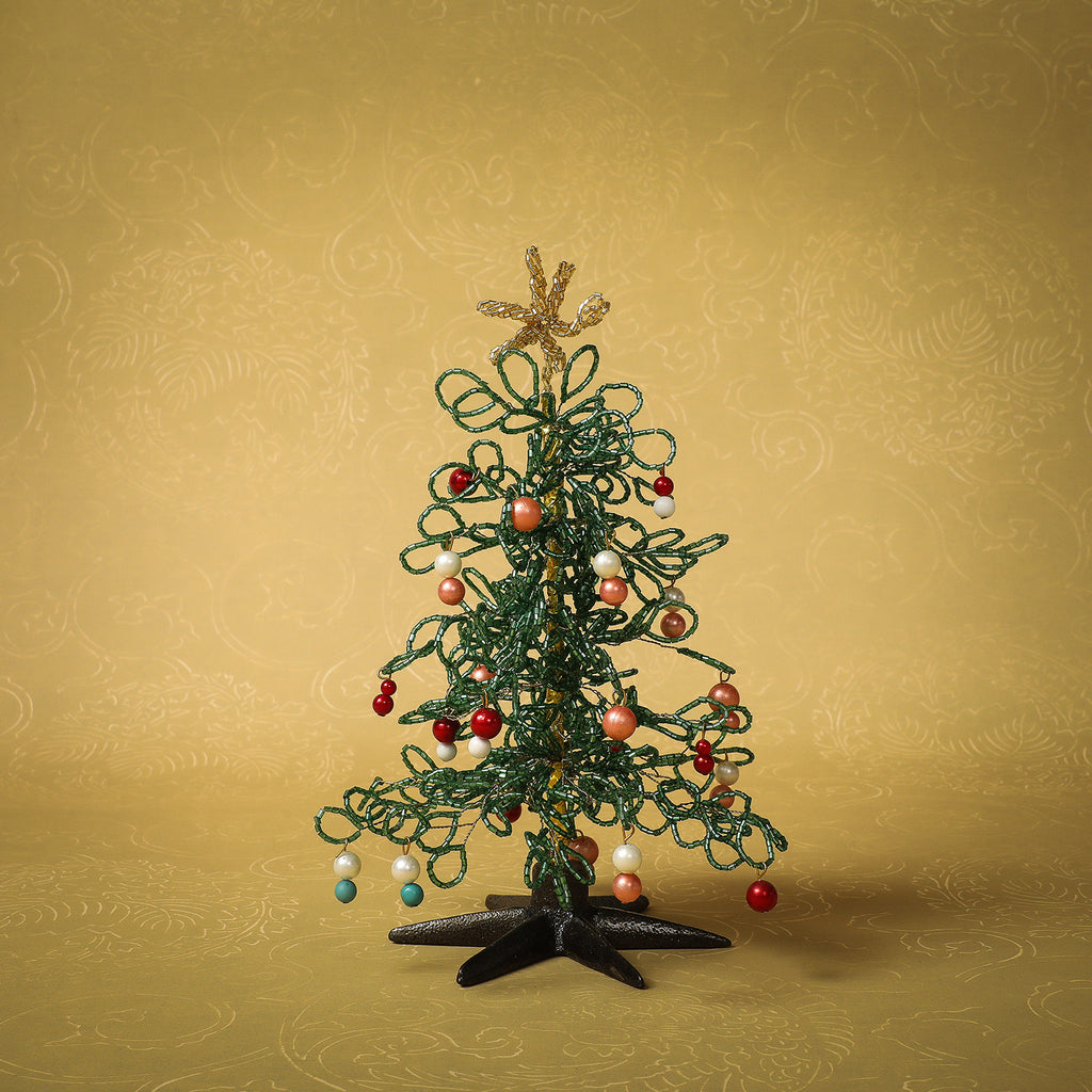 Beaded green tree