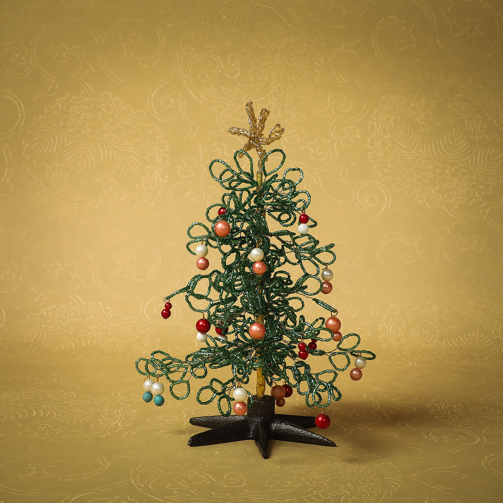 Beaded green tree