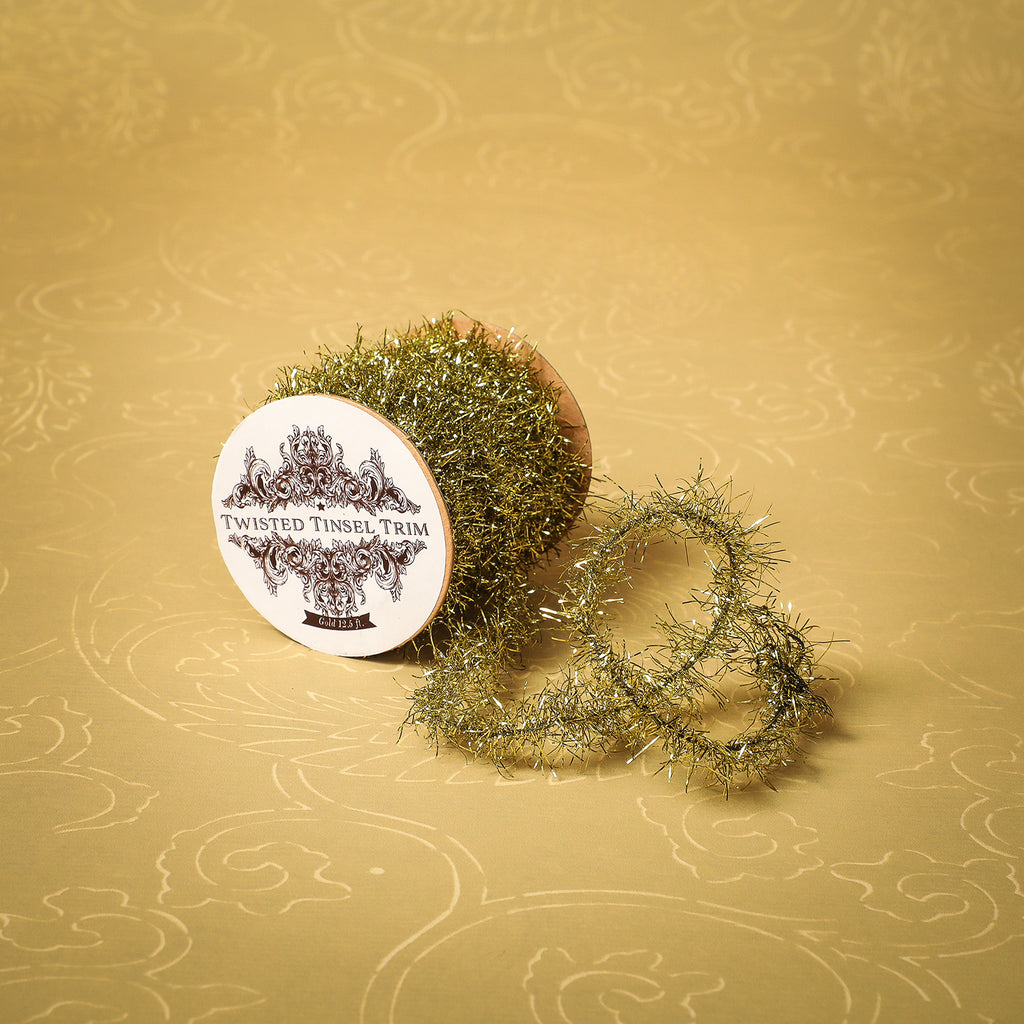 Gold Twisted Tinsel Trim