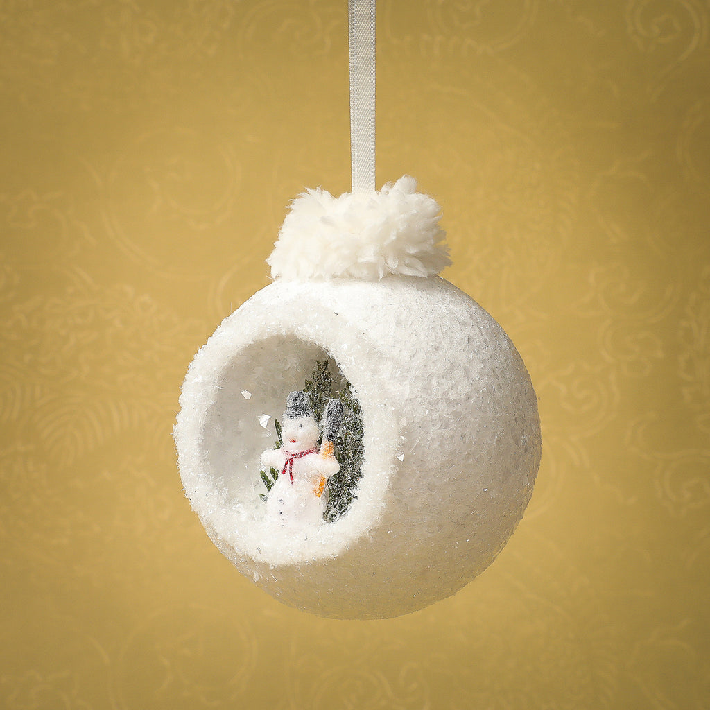 Snowman Peek-A-Boo Ornament