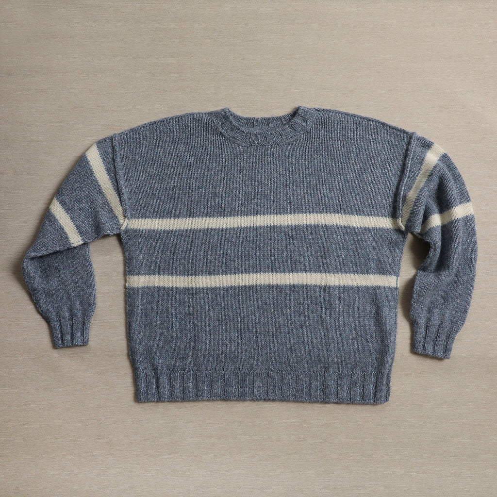 Melange striped sweater