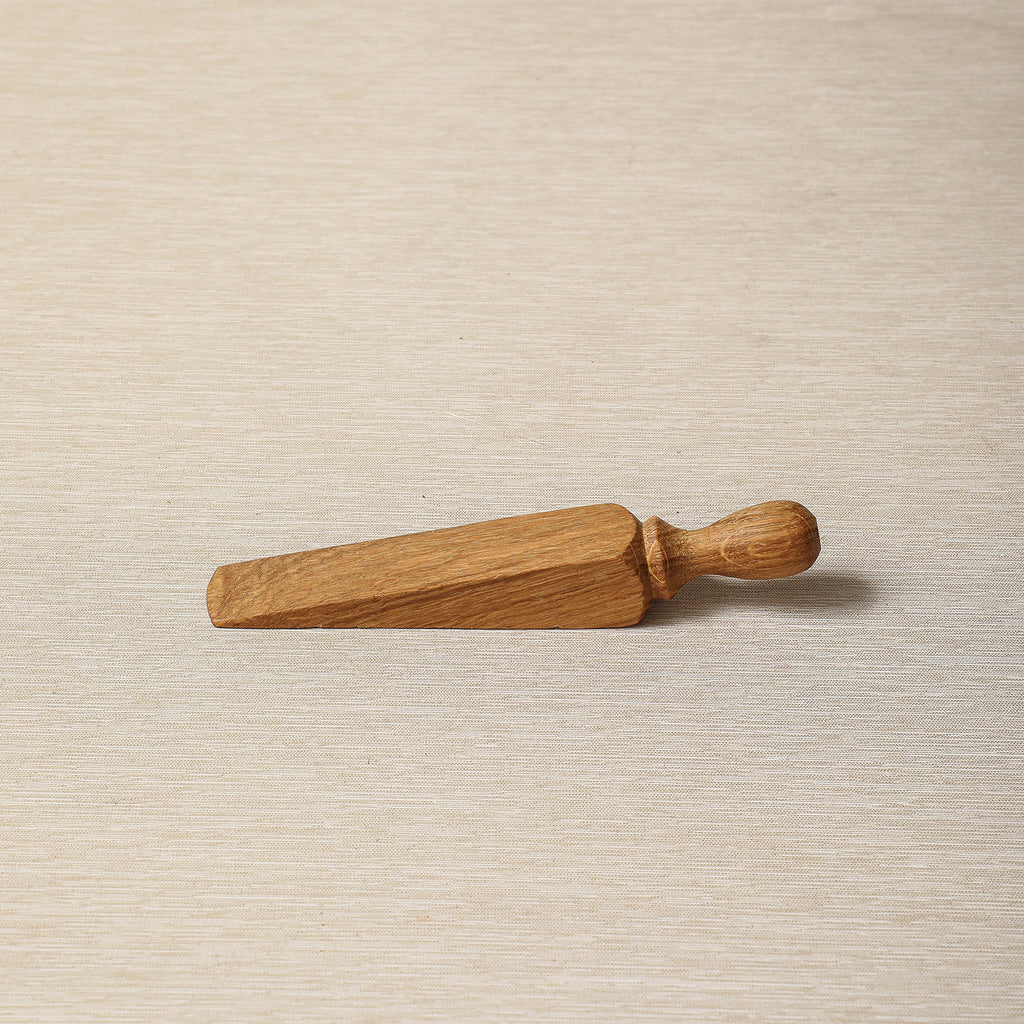 Oiled oak door stop