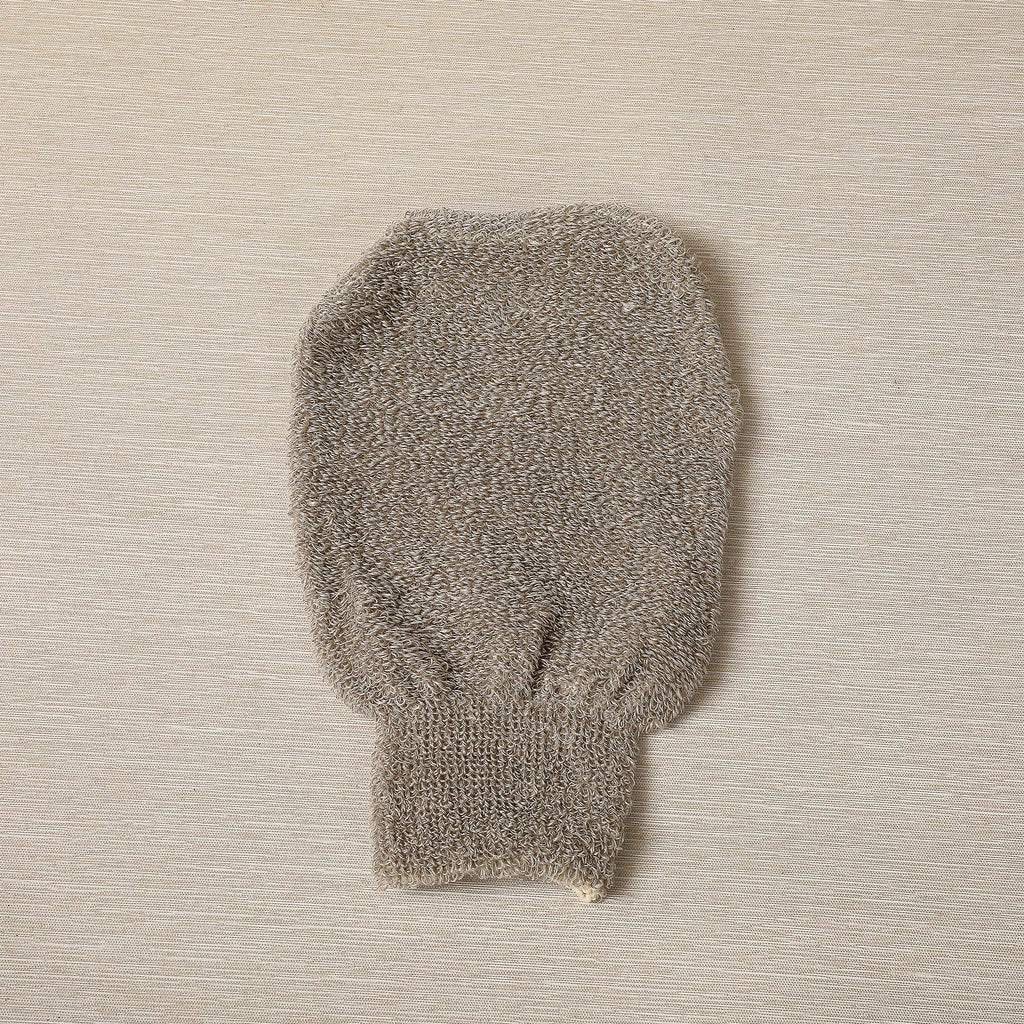 Linen massage glove