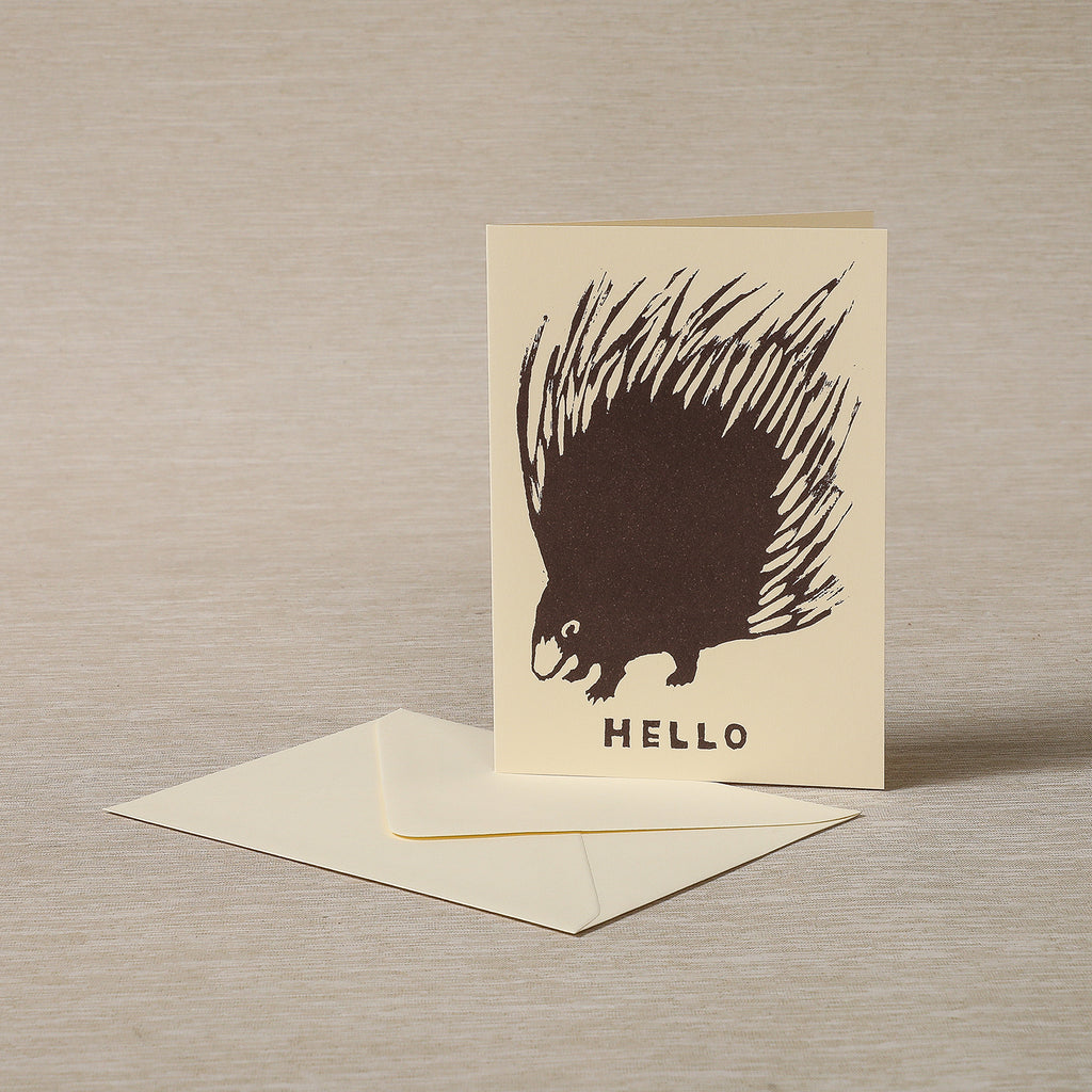 Hello Porcupine card