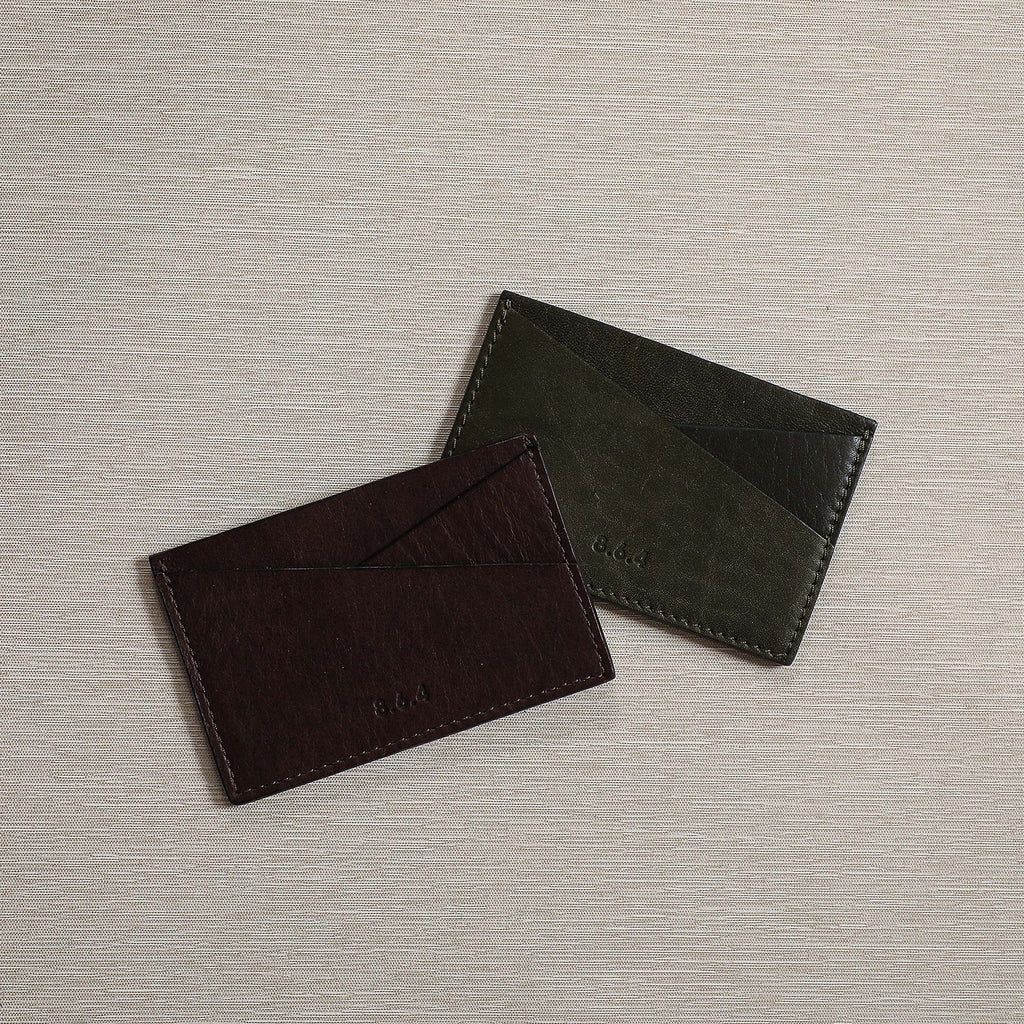 Criss Cross leather card case