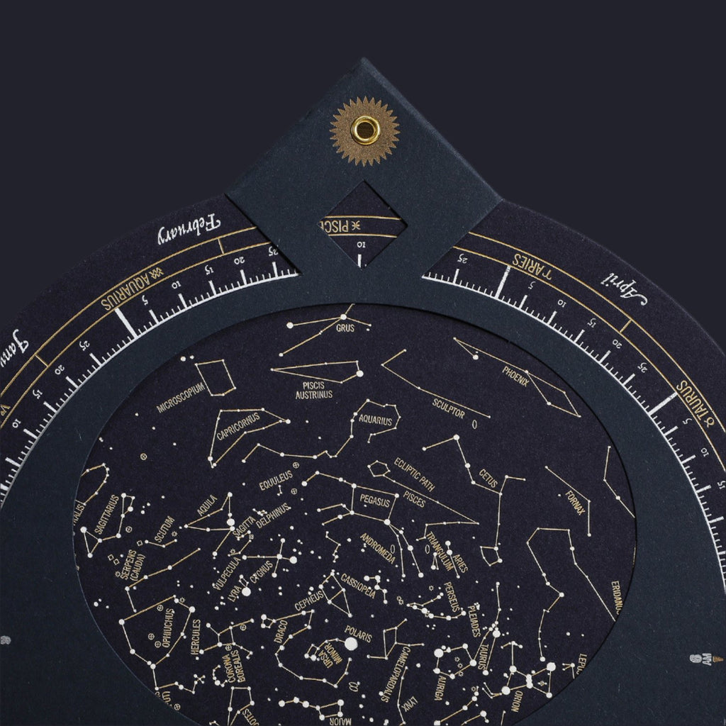 Planisphere Rotating Letterpress star finder (planisphere) | Copper Beech