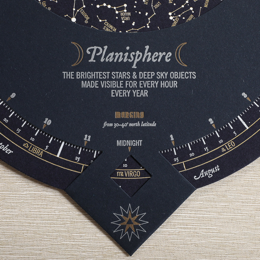 Letterpress star finder (planisphere)