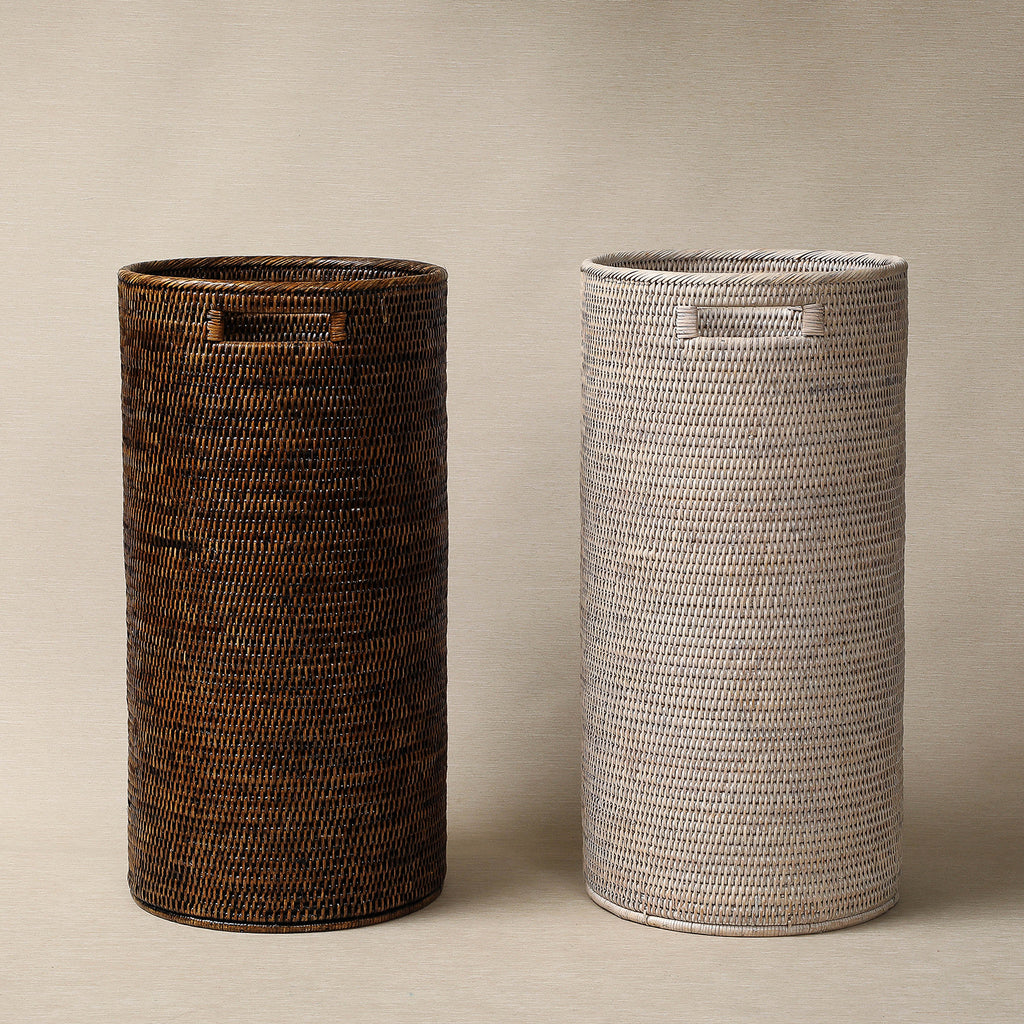 Round rattan  umbrella stand