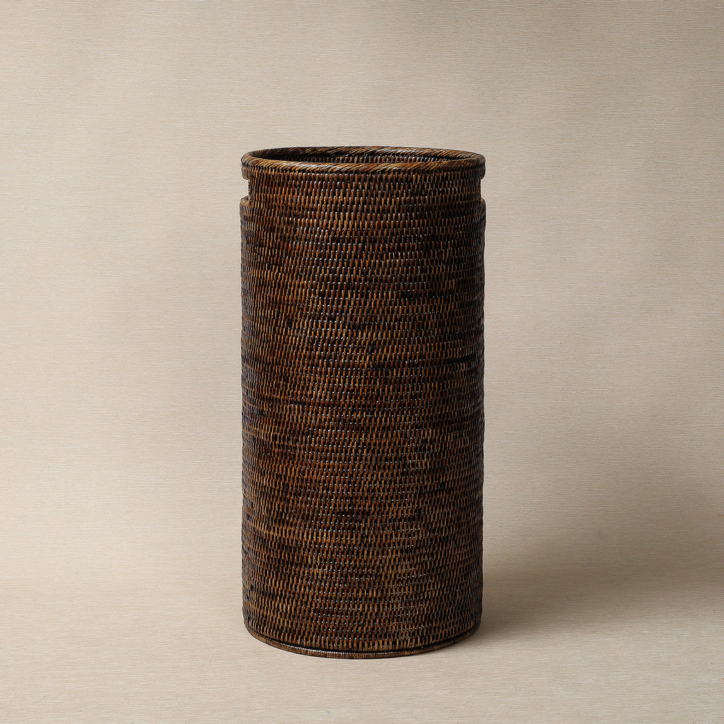 Round rattan  umbrella stand