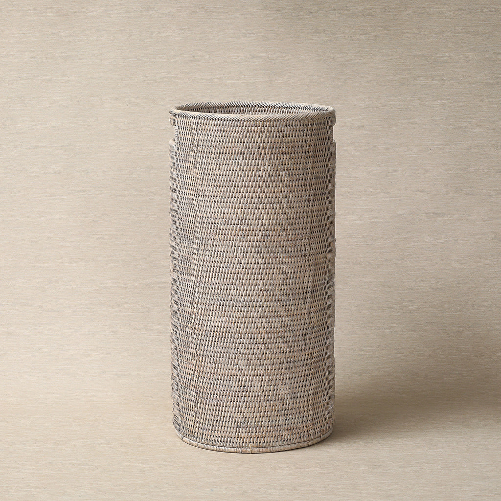 Round rattan  umbrella stand