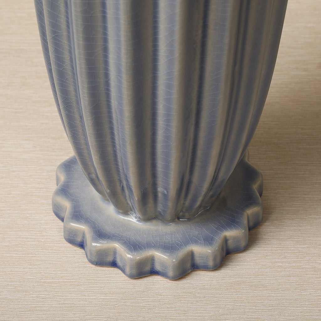 Small Willow Vase In Antique Blue