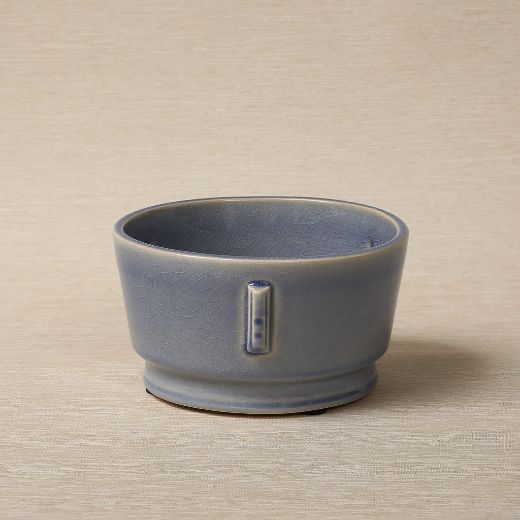 Henri Low bowl in antique blue