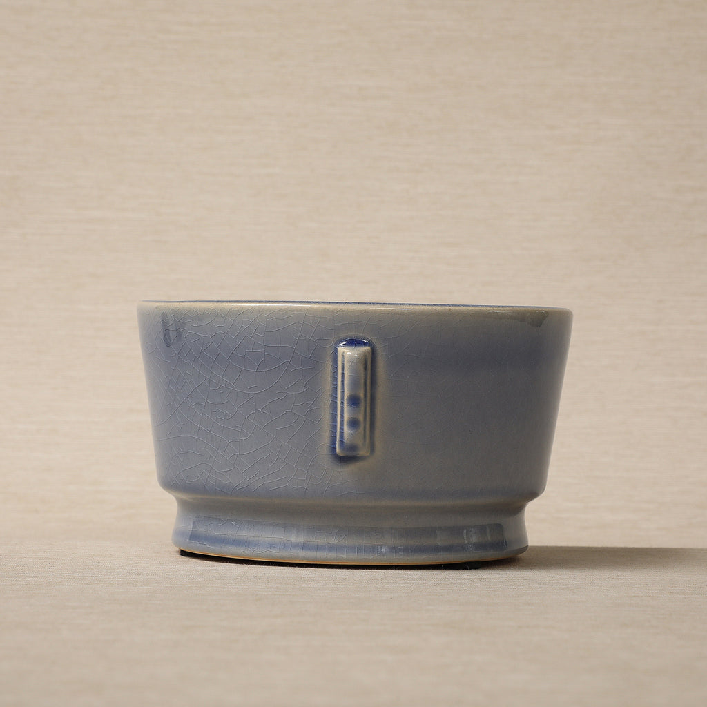 Henri Low bowl in antique blue