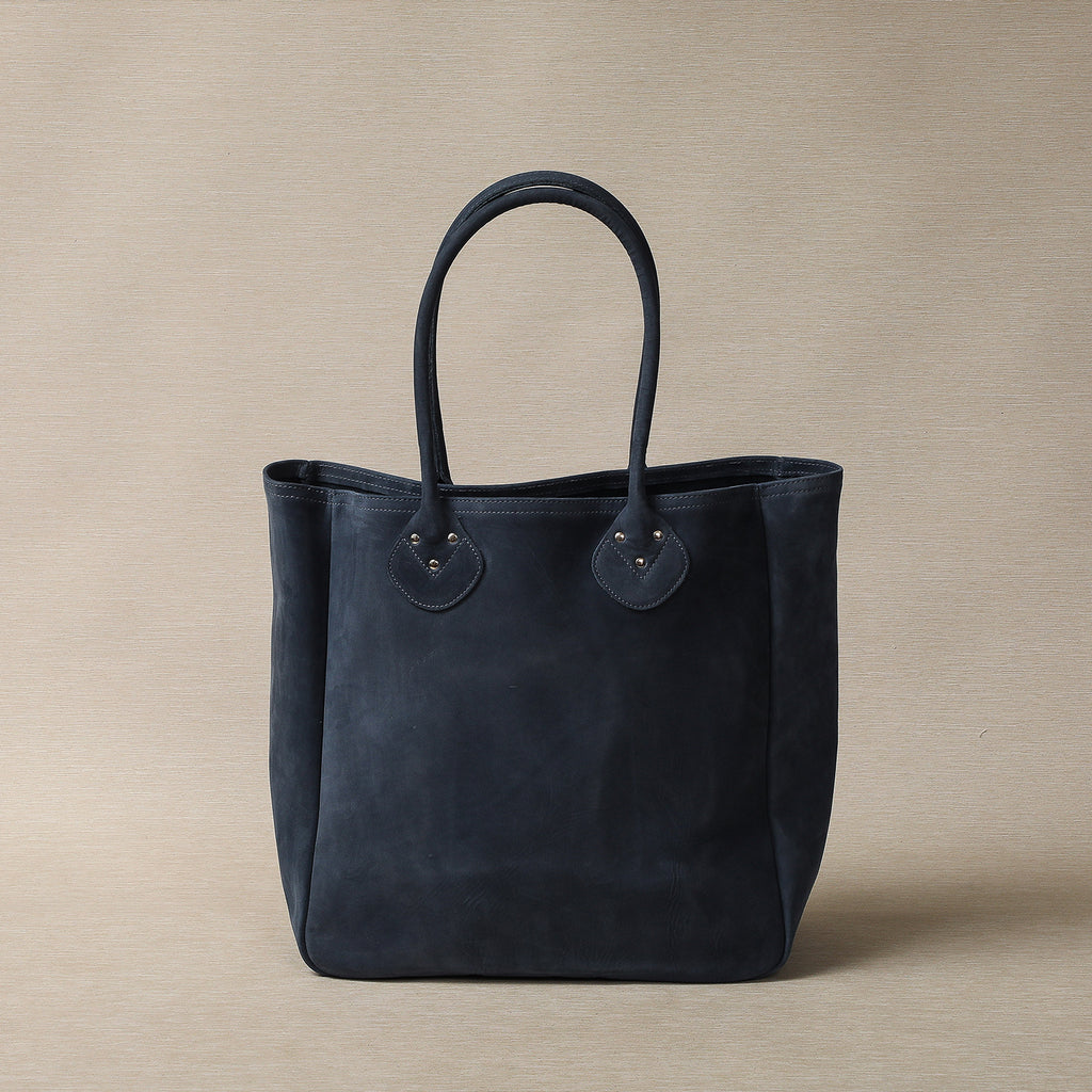 Aero Classic leather tote in Baltic blue