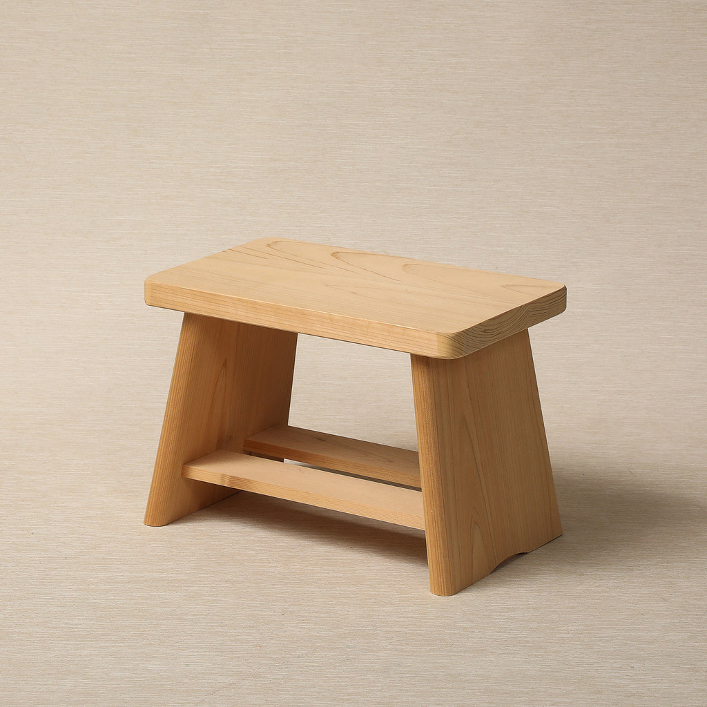 Hinoki wood bath stool
