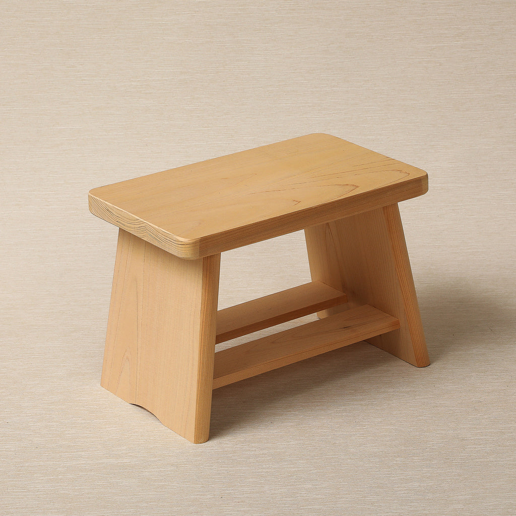 Hinoki wood bath stool