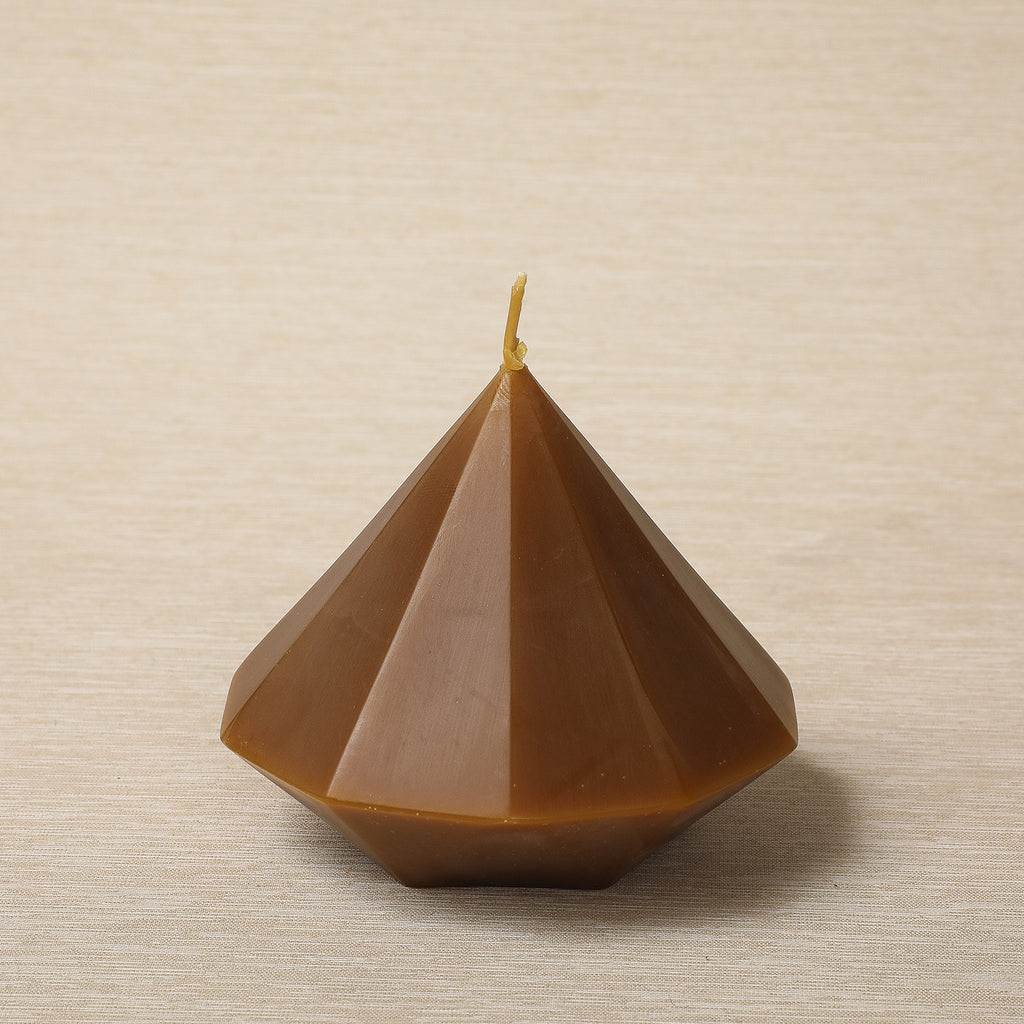 Gemstone beeswax candle
