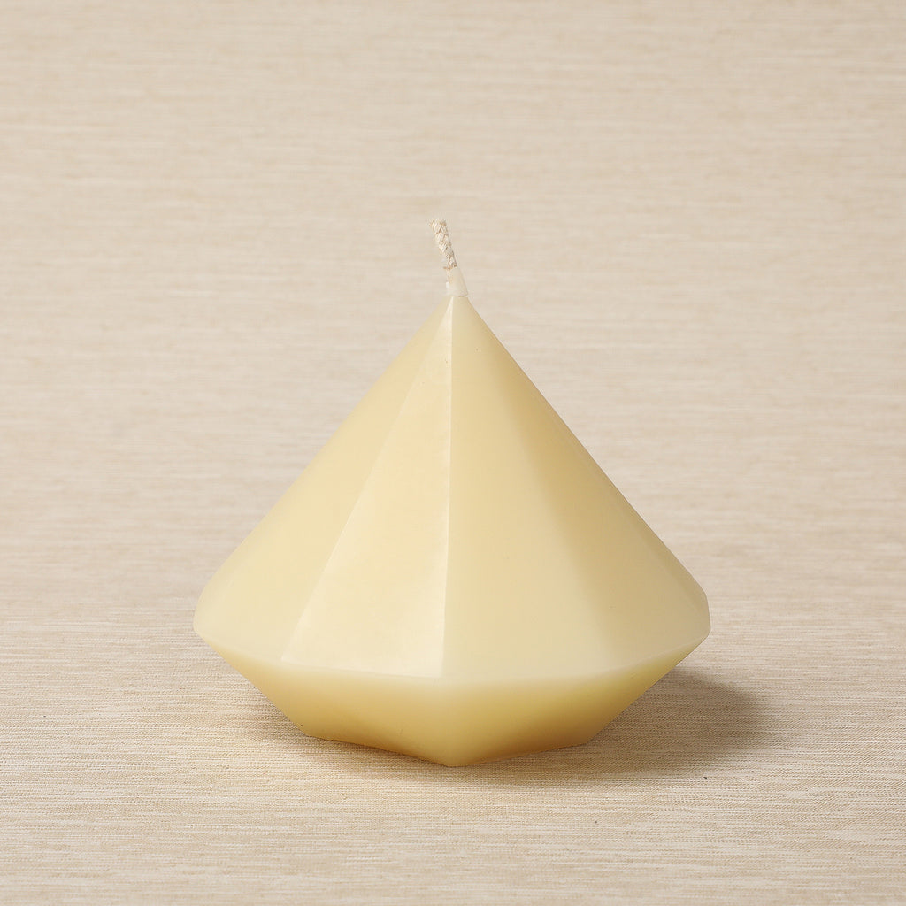 Gemstone beeswax candle