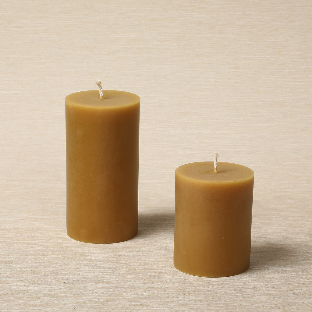 Beeswax Pillar Candle 3" x 6"