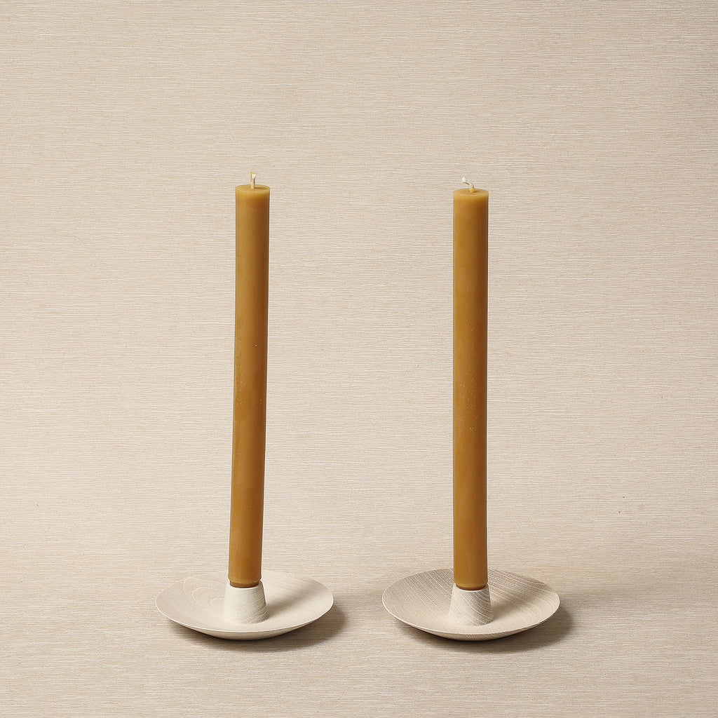 12" Beeswax Church Tapers