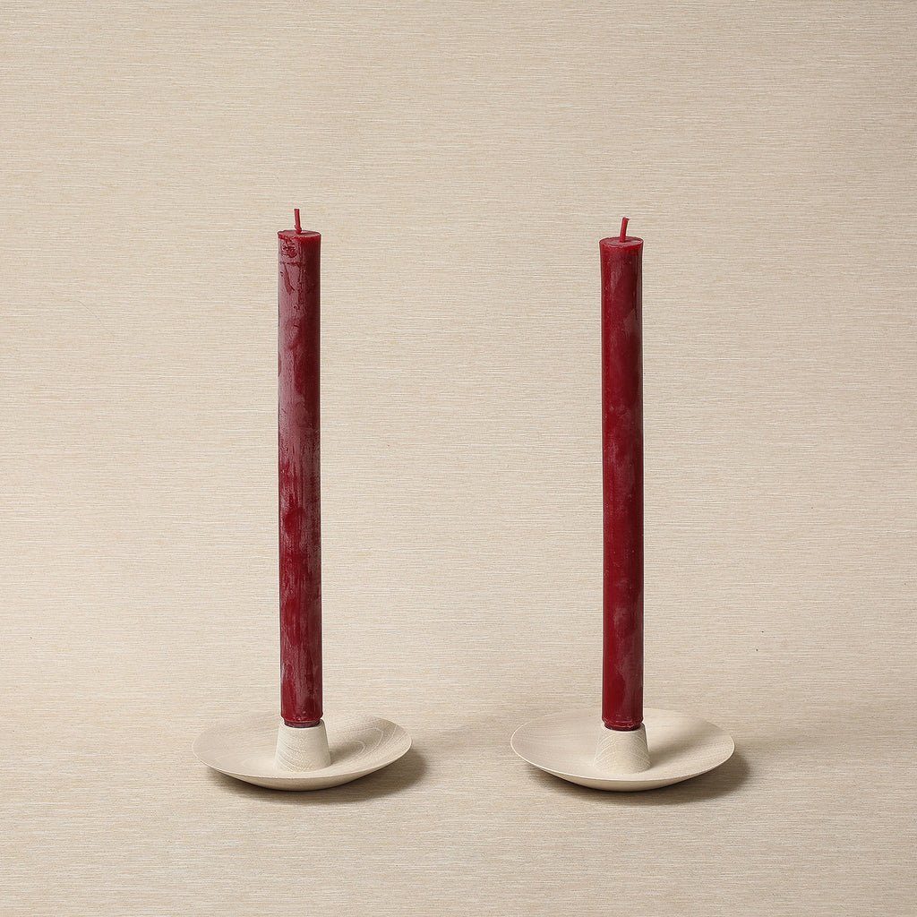12" Beeswax Church Tapers